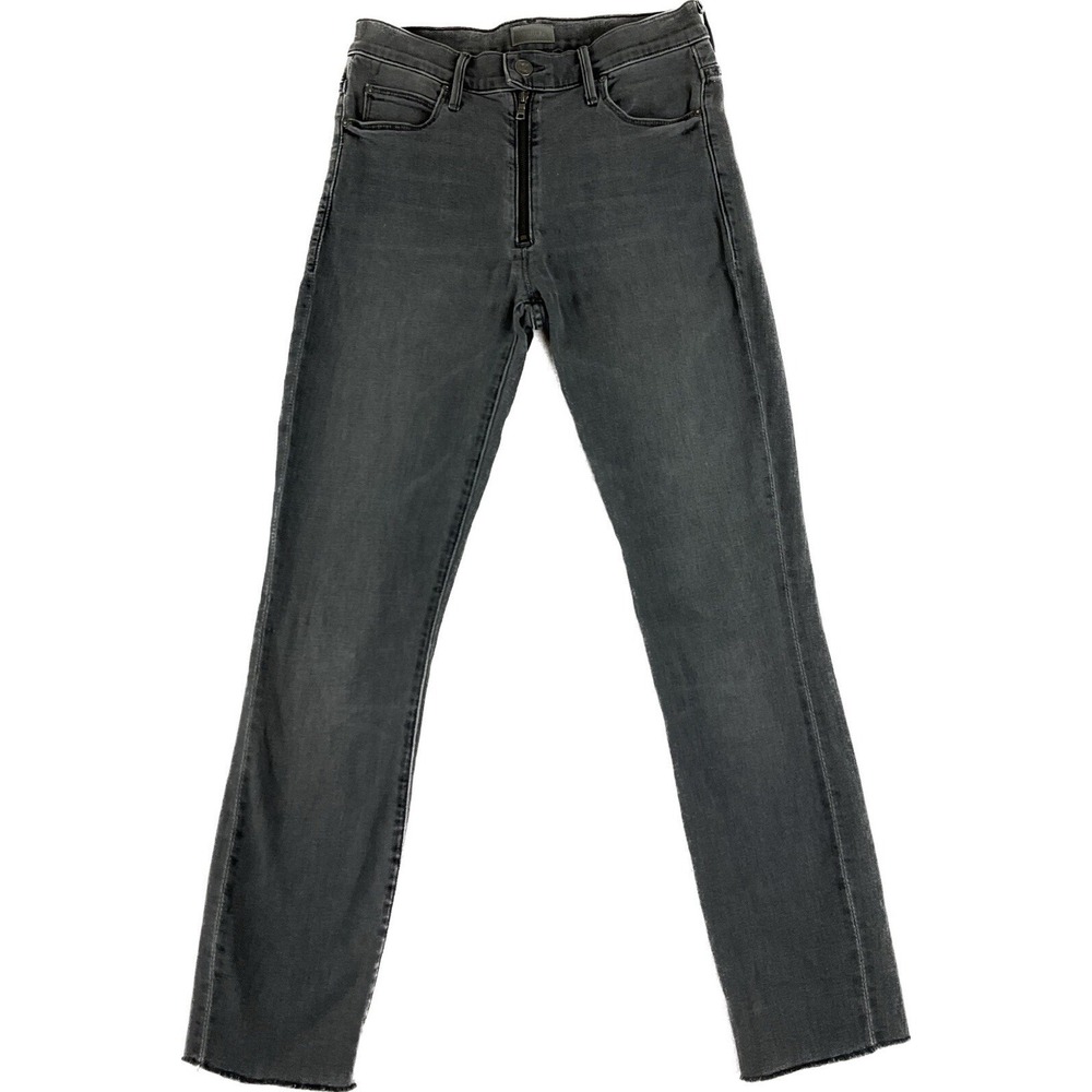 MOTHER The Fly Stunner Fray Gray To the Moon and Back Skinny‎ Jeans Womens 26